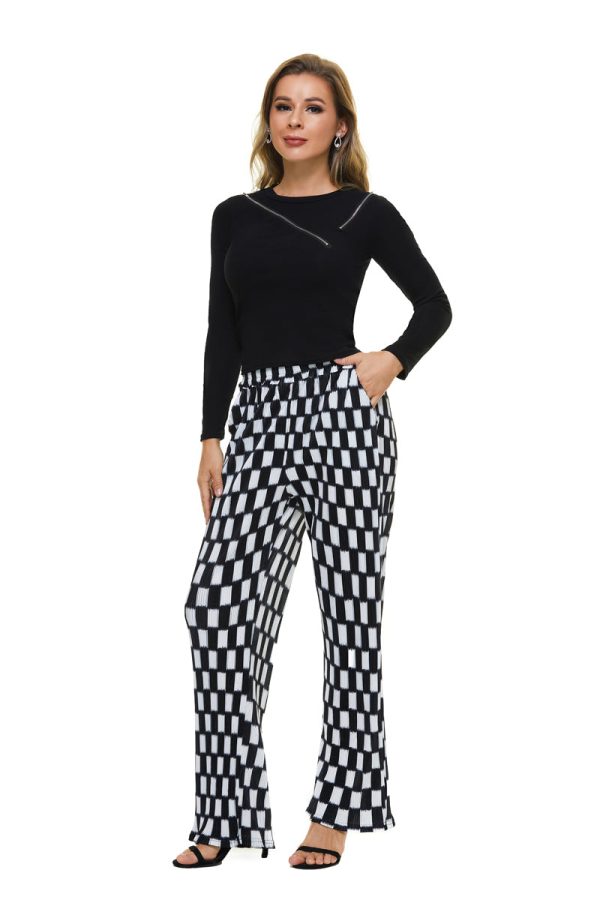 Black & White Check Pants