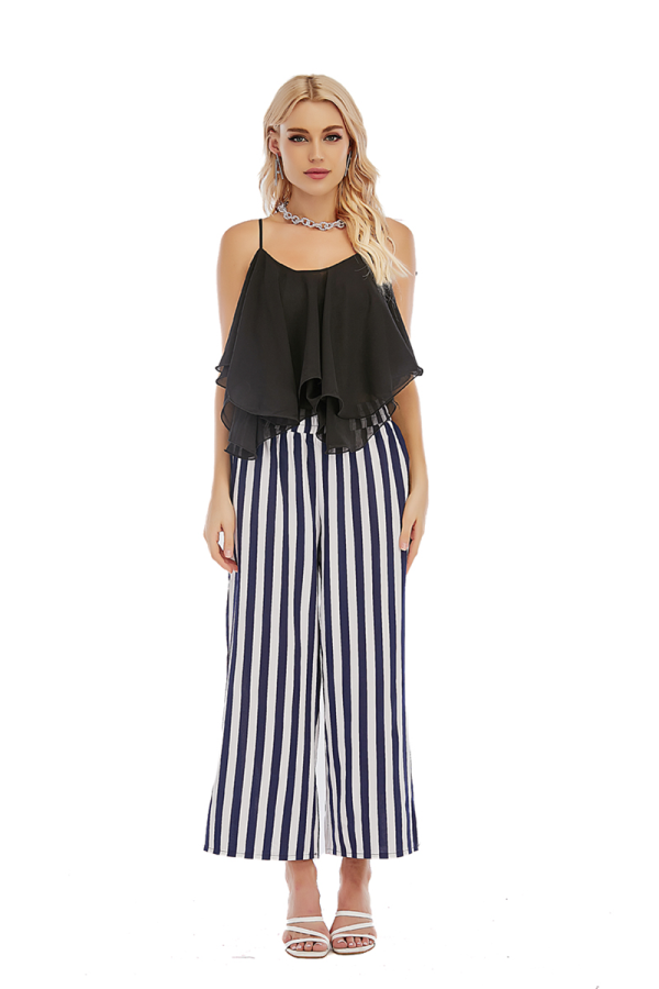 Black and White Stripe Pants